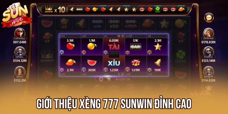 Giới thiệu Xèng 777 Sunwin đỉnh cao