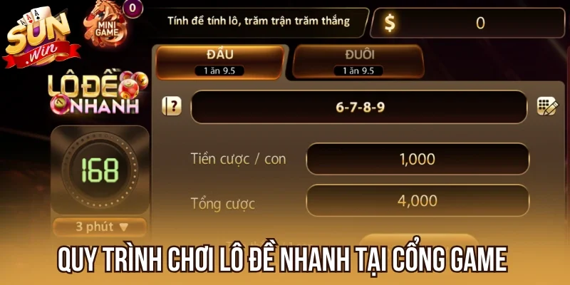 Quy trình chơi Lô Đề Nhanh tại cổng game 