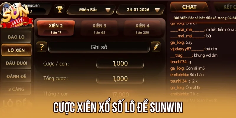 Xiên xổ số trong trò chơi Lô Đề như nào? 